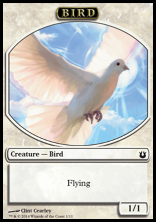 Oiseau (1/1, vol, blanc)