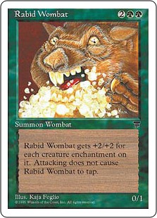 Wombat enragé