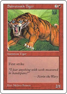 Tigre à dents de sabre