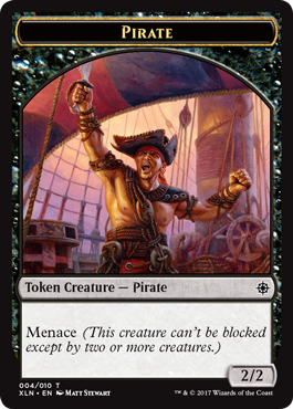 Pirate (2/2, menace)