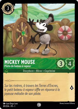 Mickey Mouse - Pilote de bateau à vapeur