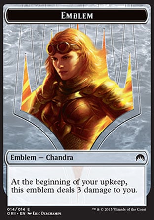 Emblème Chandra, flamme rugissante