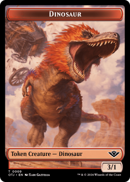 Dinosaure (3/1, rouge)
