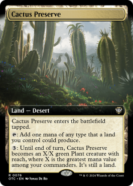 Réserve naturelle de cactus
