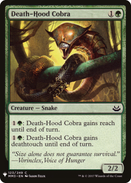 Cobra à camail de mort