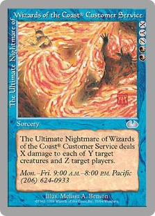The Ultimate Nightmare of Wizards of the Coast® Customer Service