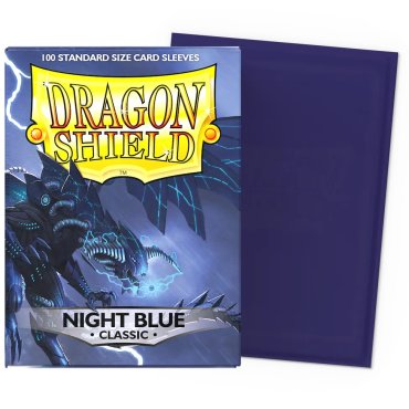 100 pochettes classic format standard night blue dragon shield 