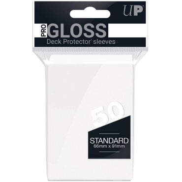 50 pochettes gloss format standard transparent ultra pro 82667 