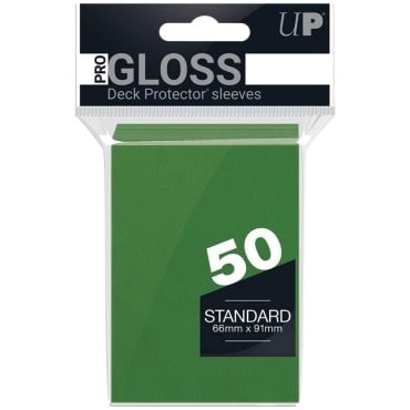 50 pochettes gloss format standard vert ultra pro 82671 