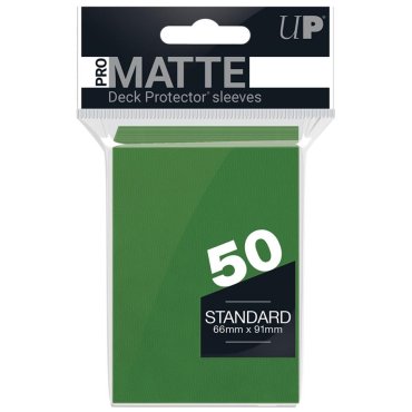 50 pochettes pro matte format standard vert ultrapro 82652 