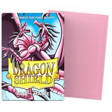 60 pochettes matte format japonais pink dragon shield 