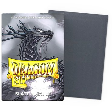 60 pochettes matte format japonais slate dragon shield 