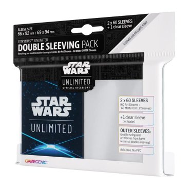double pack de pochettes star wars unlimited space blue gamegenic ggs15035ml 