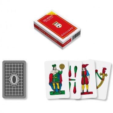 jeu de 40 cartes le coq imperial siciliane rouge 