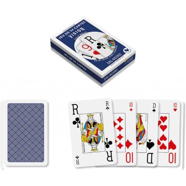 jeu de 54 cartes le coq imperial vision bleu 