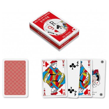 jeu de 54 cartes le coq imperial vision rouge 