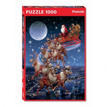puzzle 1000 piatnik traineau de noel 