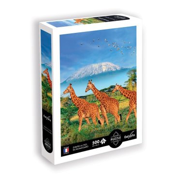 puzzle 500 pieces xl giraffes au pied du kilimandjaro sentosphere boite de jeu 