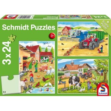 puzzle schmidt 3x48 a la ferme 