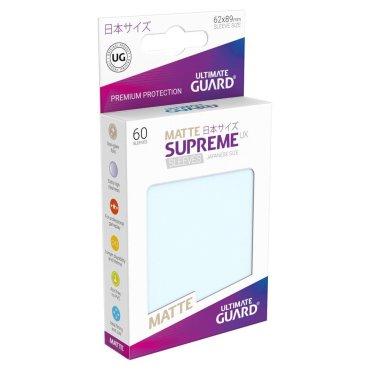ugd010590 60 pochettes matte supreme ux format japonais clear ultimate guard 