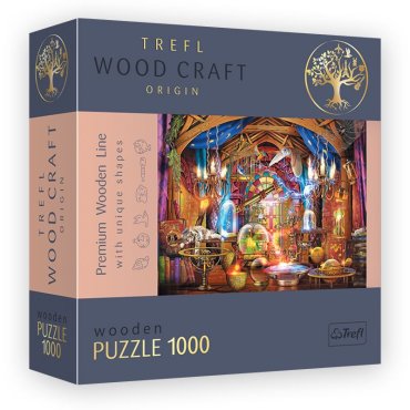 wooden puzzle 1000p magical chamber jeu trefl boite de jeu 