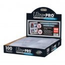 100 Pages de Classeur à 4 pochettes TopLoader (Platinum Series) - Ultra Pro