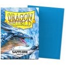 100 Pochettes Matte Format Standard Sapphire - Dragon Shield