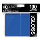 100 pochettes Eclipse Gloss Format Standard Bleu Pacifique - Ultra Pro