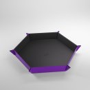 Piste à dés Magnétique Hexagonale - noir/violet