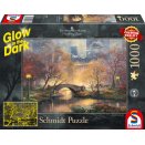 Puzzle 1000 pièces Glow in the Dark - Kinkade : Central Park en Automne