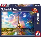 Puzzle 2000 pièces - Paris Jour et Nuit