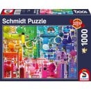 Puzzle 1000 pièces - Les couleurs de l’arc-en-ciel