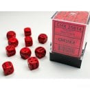 Set de 36 dés D6 12mm Polyhédraux opaque Rouge et Noir - Chessex